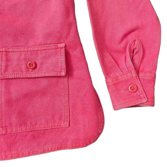 Rare 1970s Vintage Saks Fifth Avenue Young Dimensions Pink Denim Jacket Pant Set - Picture 4 of 16